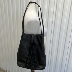 3/$30! Street Level black leather handbag